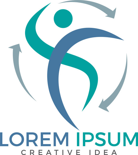 摘要健身标志设计图片下载