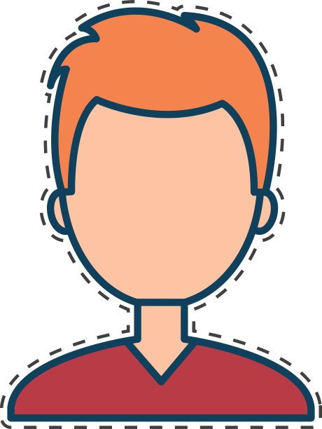 人的性格用切割线图片下载