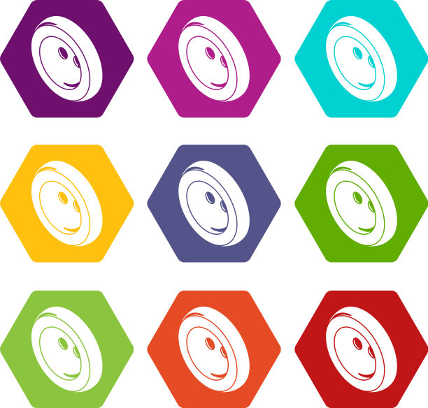 时尚服装按钮图标设置9图片下载