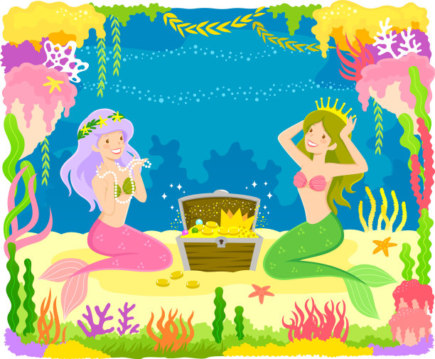 美人鱼和财富图片下载