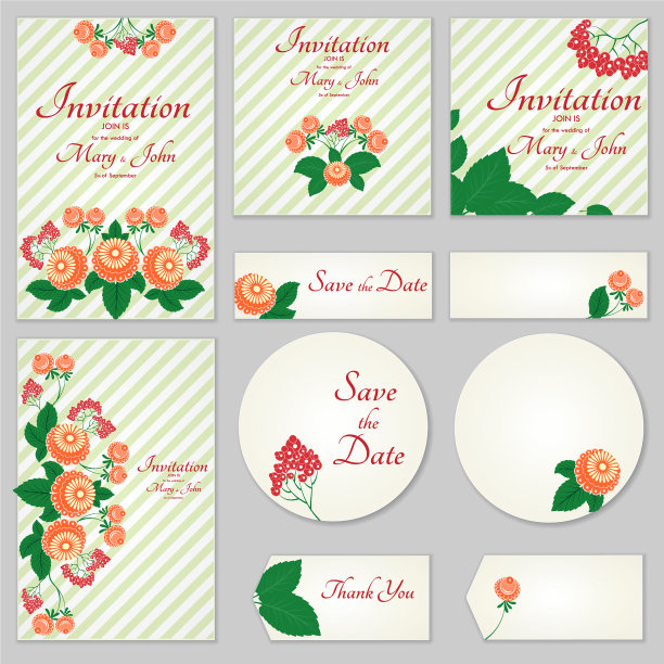 斯拉夫语带有装饰的请帖图片下载