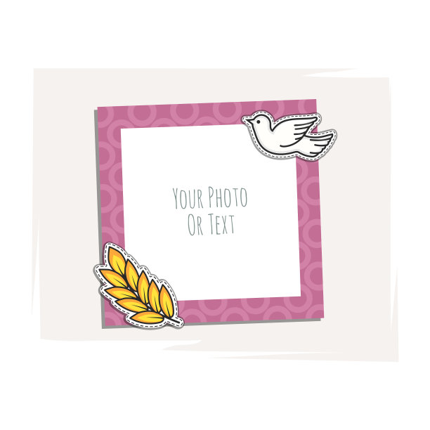 浪漫的相框图片下载