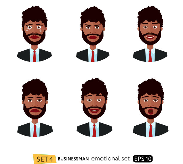 高兴高兴的非裔美国商人展示图片下载