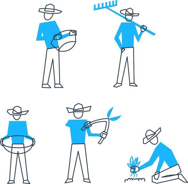 工人在农时工作图片下载