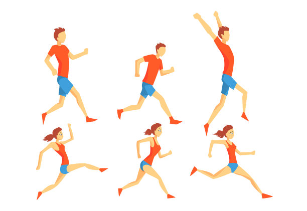 平套人在奔跑行动图片下载