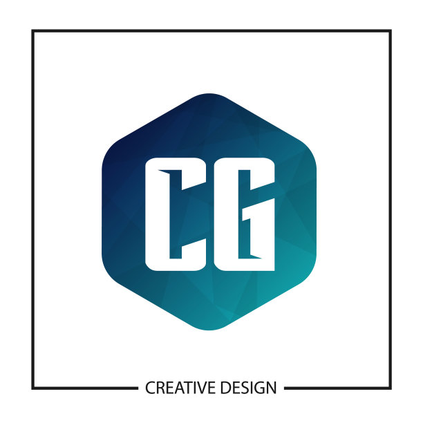 字母CG logo模板设计图片下载