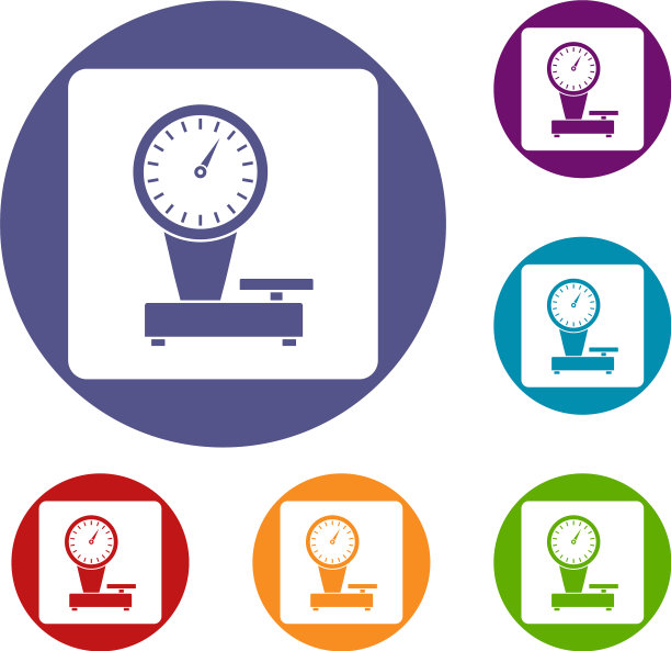 重量比例图标集图片下载