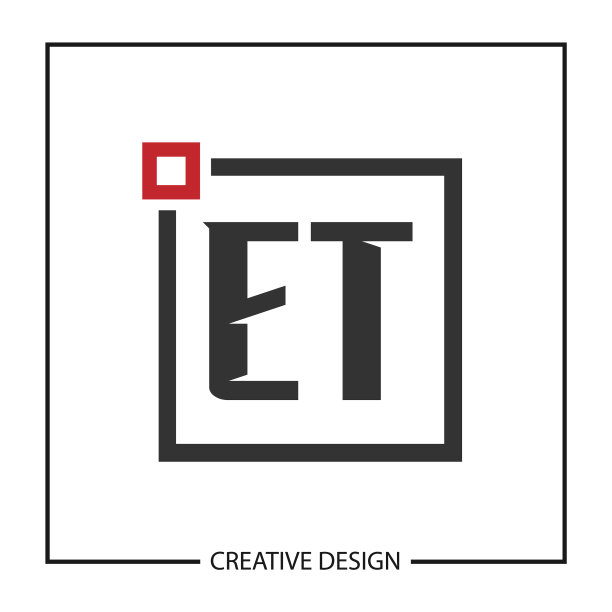 ET字母标志模板设计图片下载