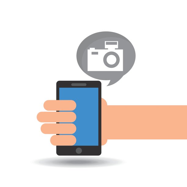 概念社交媒体手持智能手机图片下载