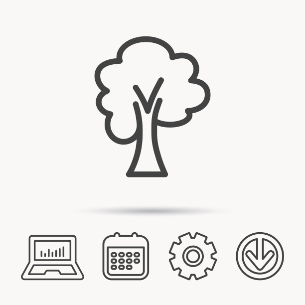 枫树标志森林木标志图片下载