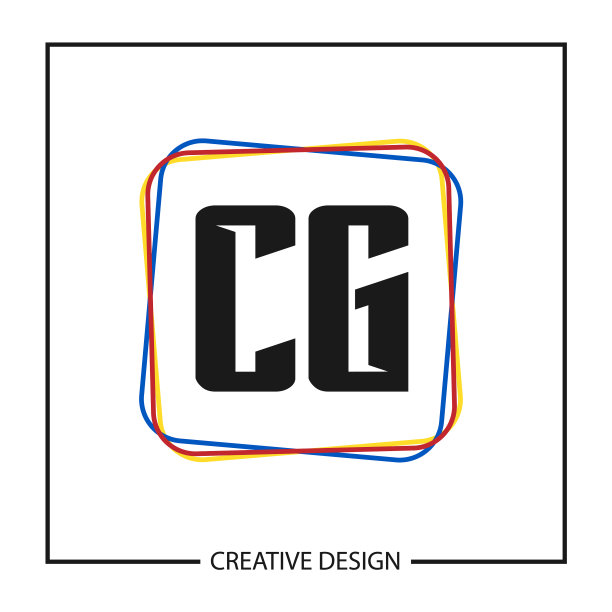 首字母CG标志模板设计图片下载