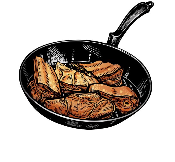 烹饪锅和肉图片下载