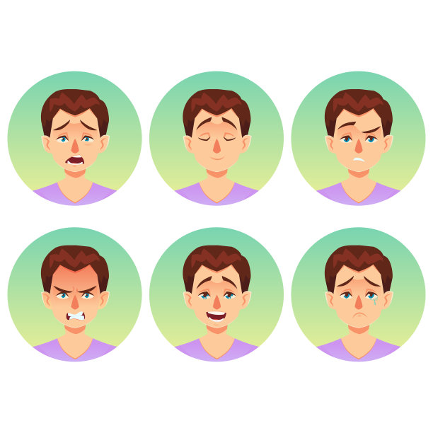 阿凡达的情绪设定了一个人与各种图片下载