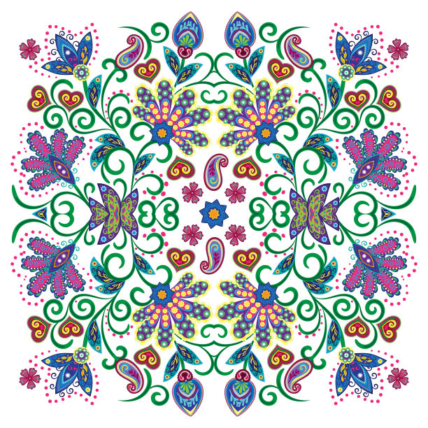 可爱的桌布，印度民族的花朵，美丽图片下载