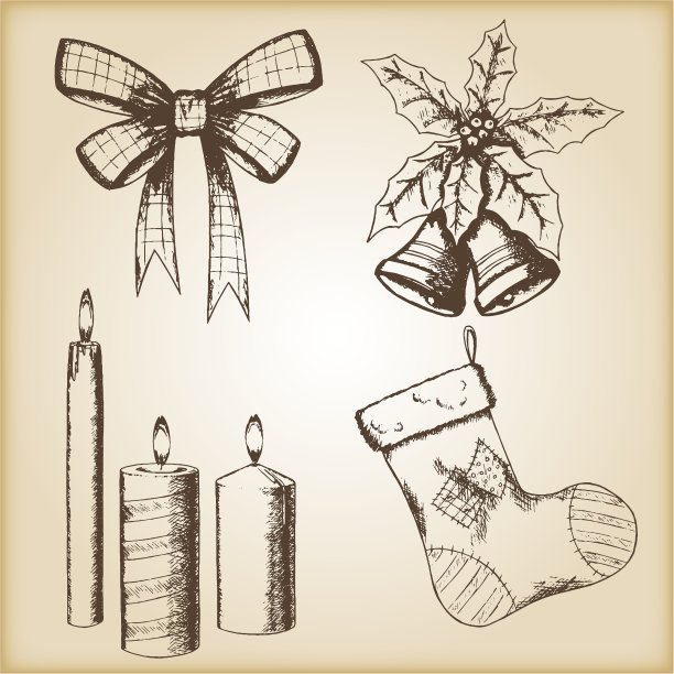 圣诞手拉弓图片下载