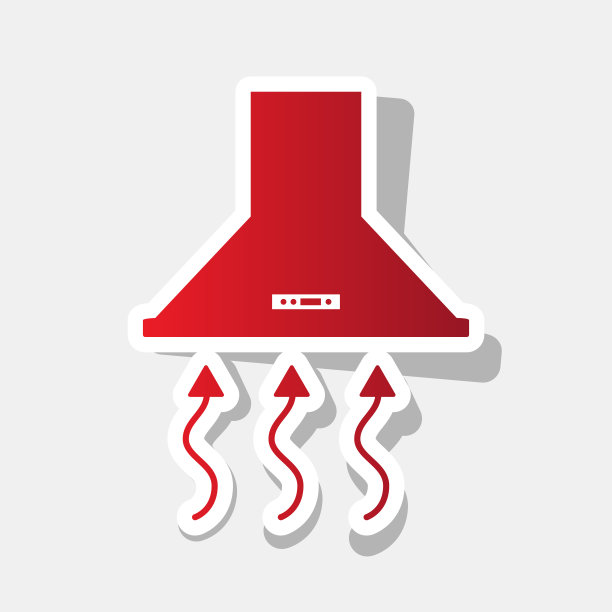 排烟罩、抽油烟机、厨房通风标志图片下载