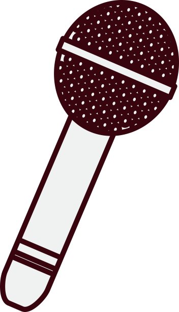 麦克风音乐图标形象图片下载