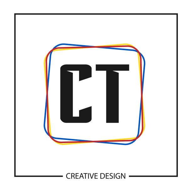 CT字母Logo模板设计图片下载