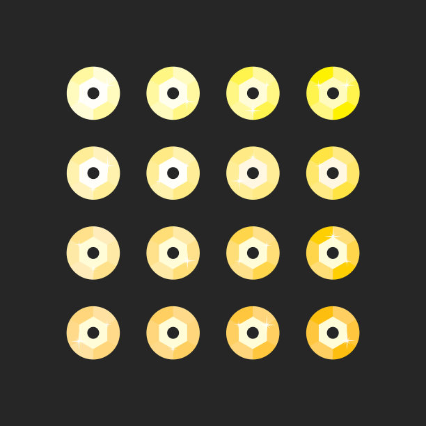 黄色亮片闪闪发光的抽象物体图片下载