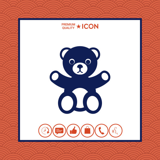 泰迪熊图标图片下载