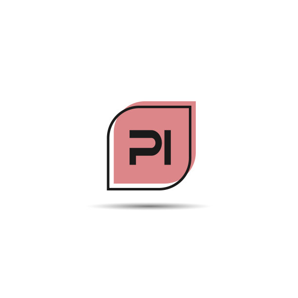 PI字母Logo模板设计图片下载