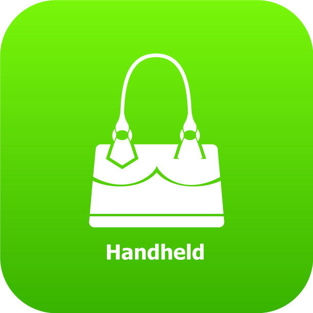 手提袋图标绿色图片下载