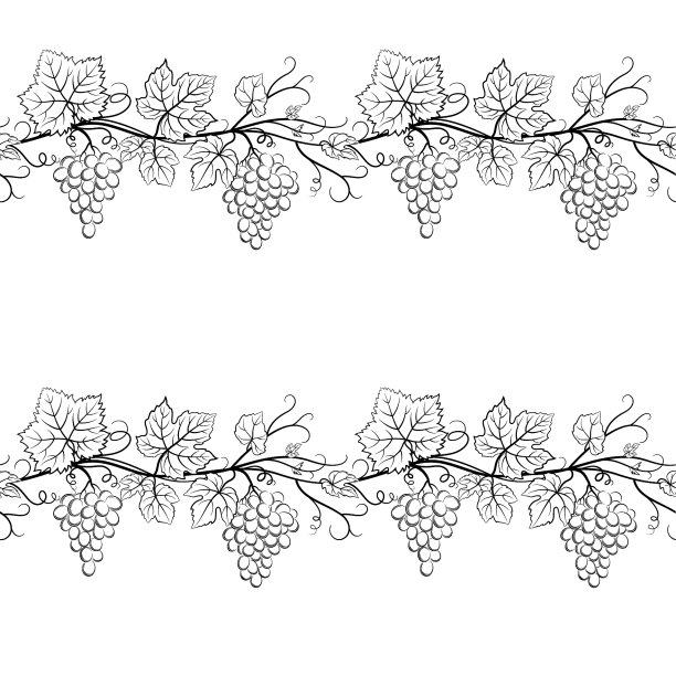 葡萄象形图无缝图片下载