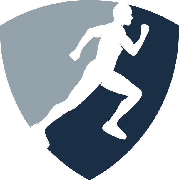 盾跑标志图标设计图片下载