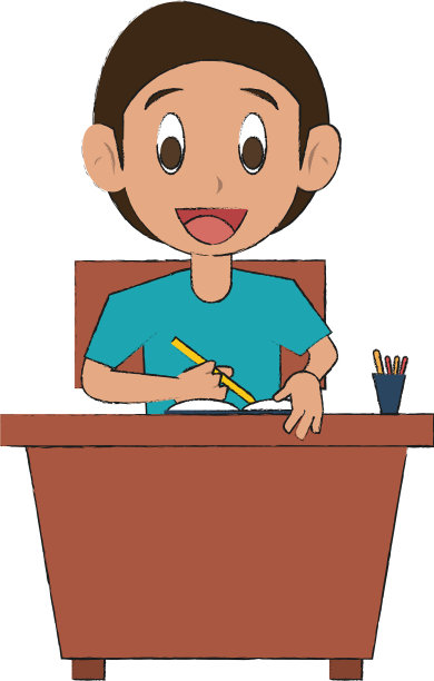 学生在桌子上图片下载