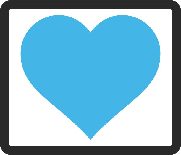 心形框图标图片下载