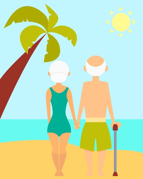 快乐的退休图片下载