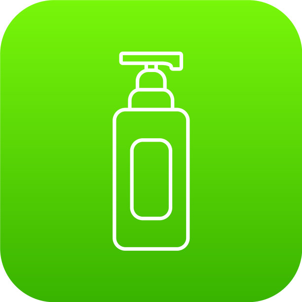 洗发器图标为绿色图片下载