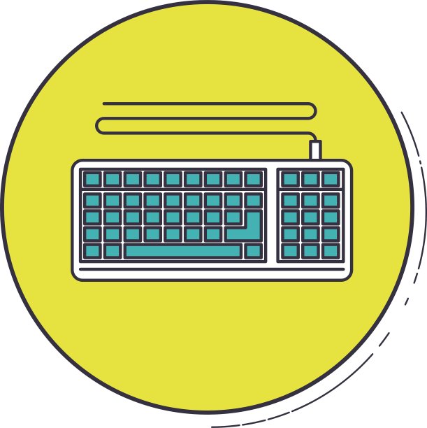 键盘内部绿色按钮设计图片下载