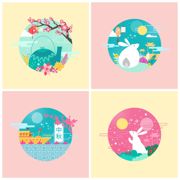 兔中秋节图片下载