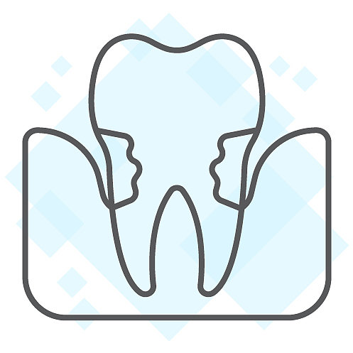 牙周炎细线标志口腔科图片下载