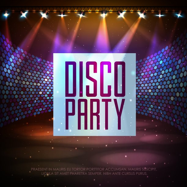 迪斯科抽象背景图片下载