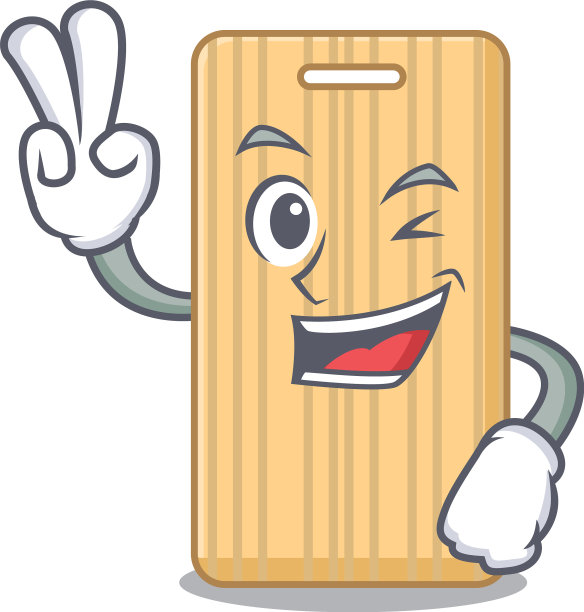 两指木切板人物卡通图片下载