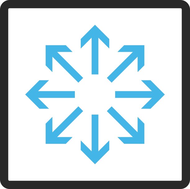 径向箭头框图标图片下载