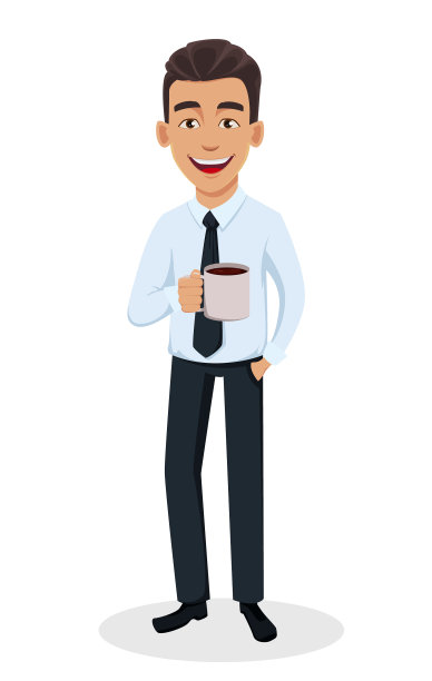 英俊的商人在办公室风格的衣服图片下载