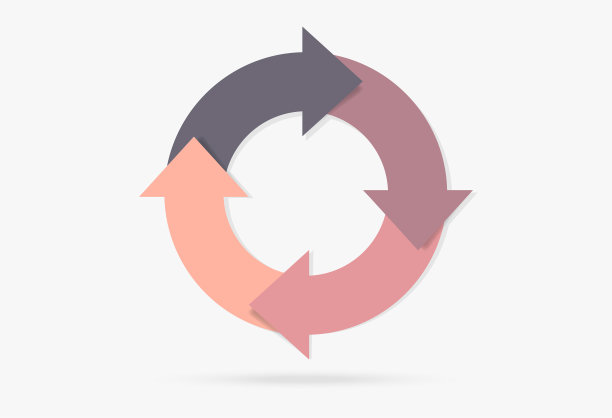 彩色粉笔生命周期信息图表内容图片下载