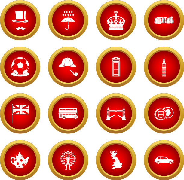 英国图标红圈设置图片下载
