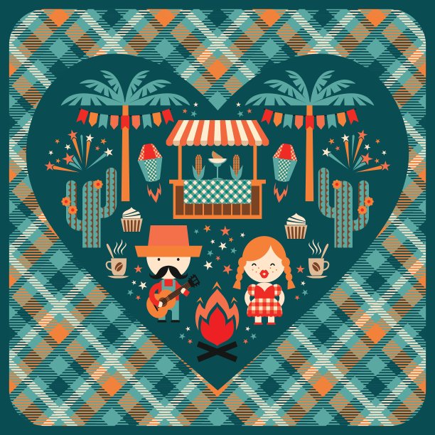 拉丁美洲节日巴西的六月派对图片下载