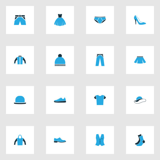 服装彩色图标设置与巴拿马晚上图片下载