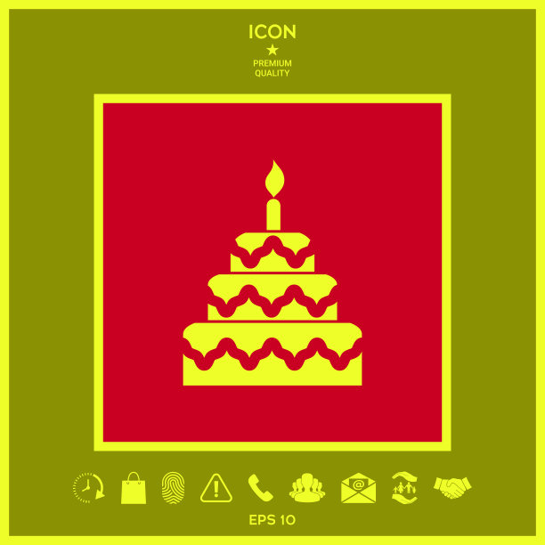 蛋糕象征图标图片下载