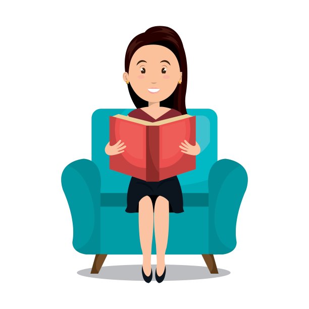 读教科书的女人图片下载