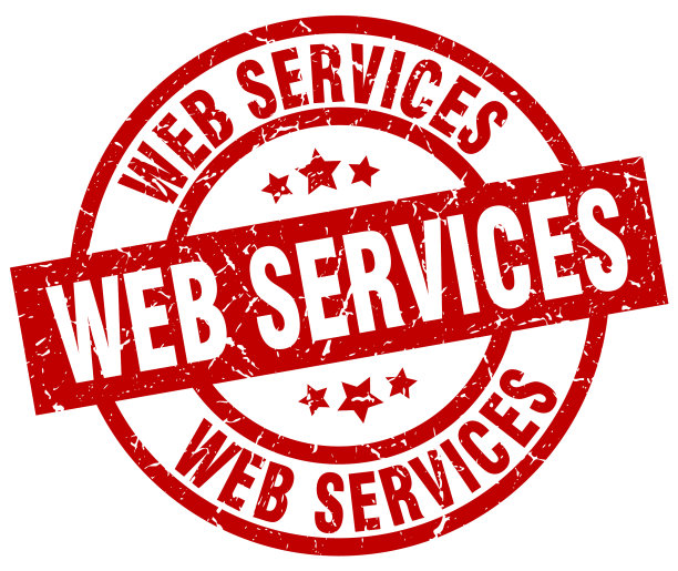 Web服务圆形红色垃圾邮票图片下载