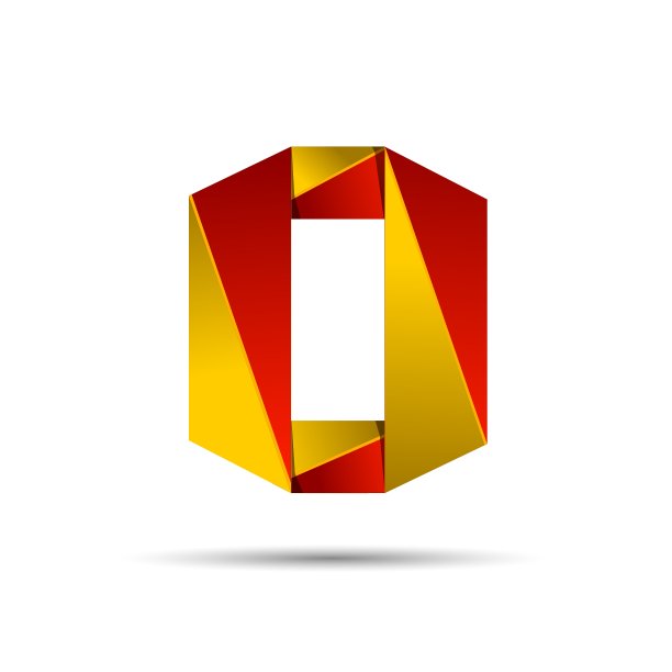 数字0图标设计模板元素 3D图片下载