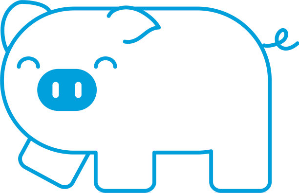 可爱的猪图标图片下载