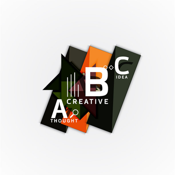 抽象几何选项信息图形横幅ab图片下载