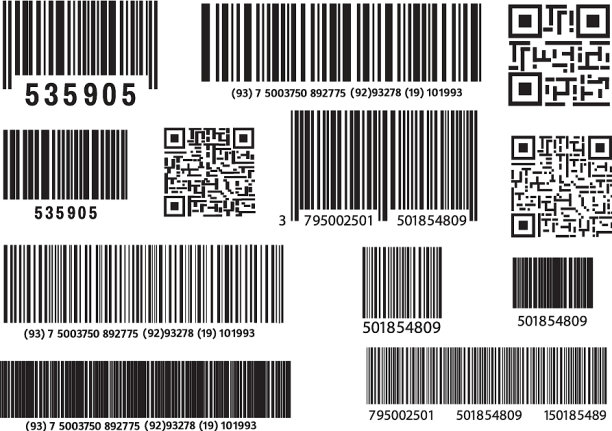 现实的条码图标，现代简单的平面图片下载